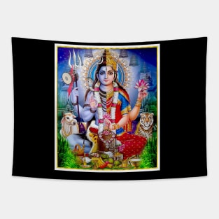 Hindu Goddess ArdhanarIshvara Print Tapestry