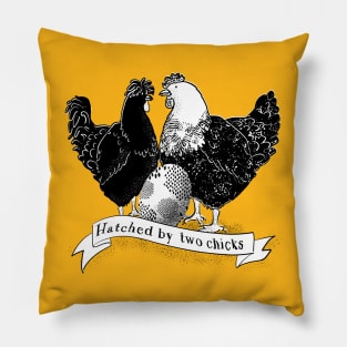 Hatched by two chicks Pillow