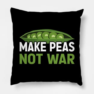 Make peas, not war Pillow