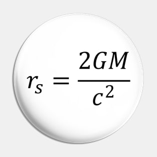 Schwarzschild Radius, general relativity Pin