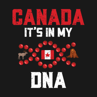 Canada It's In My DNA Canadian Heritage Distressed T-Shirt