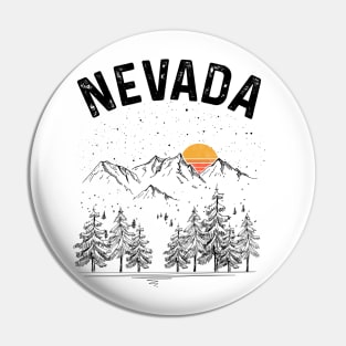 Nevada State Vintage Retro Pin