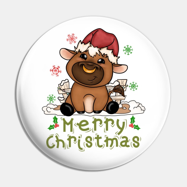 Cute Cow Merry Christmas Xmas Matching HO HO HO Pin by alcoshirts