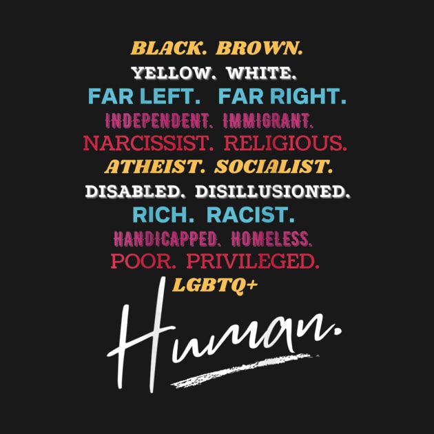 Human Diversity Awareness Graphic Type by hony.white