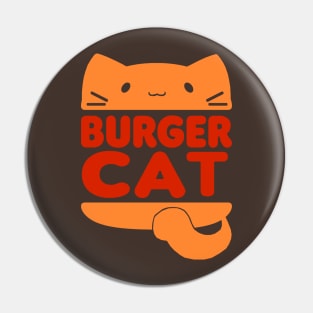 Burger Cat Vintage Pin