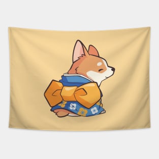 Kimono Corgi Tapestry