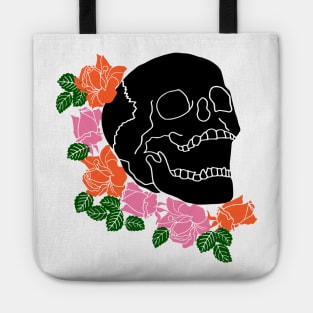 Roses and Skull Tote