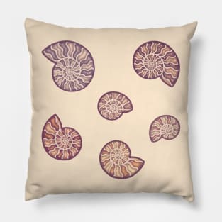 Fossilized Ammonites 1 Pillow