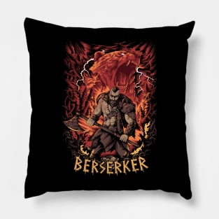 Viking Berserker Pagan Norse Bear Warrior Pillow