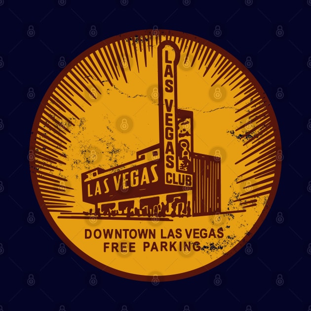 Retro Vintage the Las Vegas Club Casino Downtown by StudioPM71