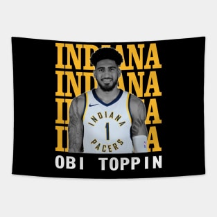 Indiana Pacers Obi Toppin 1 Tapestry