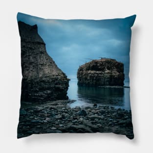 Good Morning at Pokeshaw Rock, New Brunswick Canada v2 Pillow