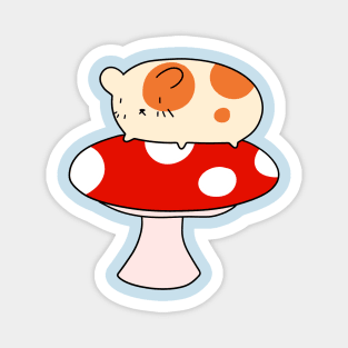 Mushroom Hamster Magnet