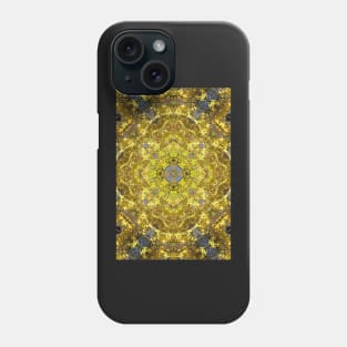Pattern, golden leaves Phone Case