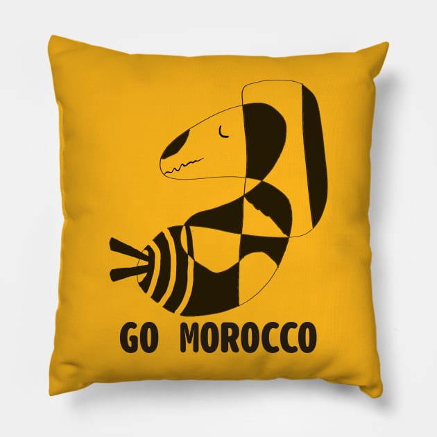 GO MOROCCO Pillow by abagold
