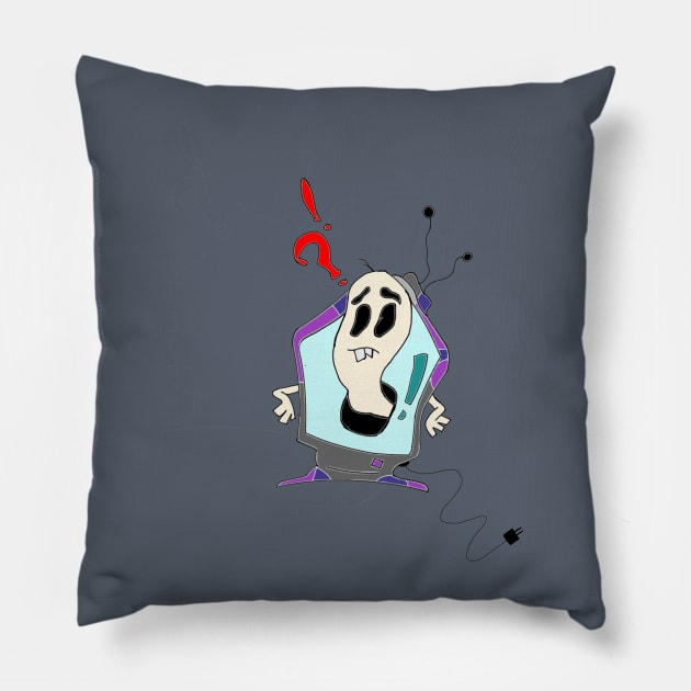 Ghost in the cell Pillow by annaandron