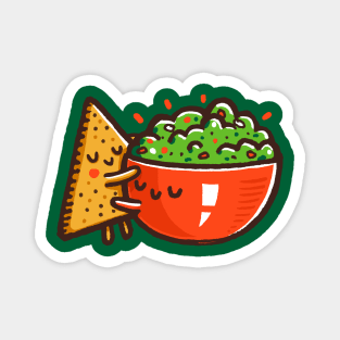 Guacamole and Chip Magnet