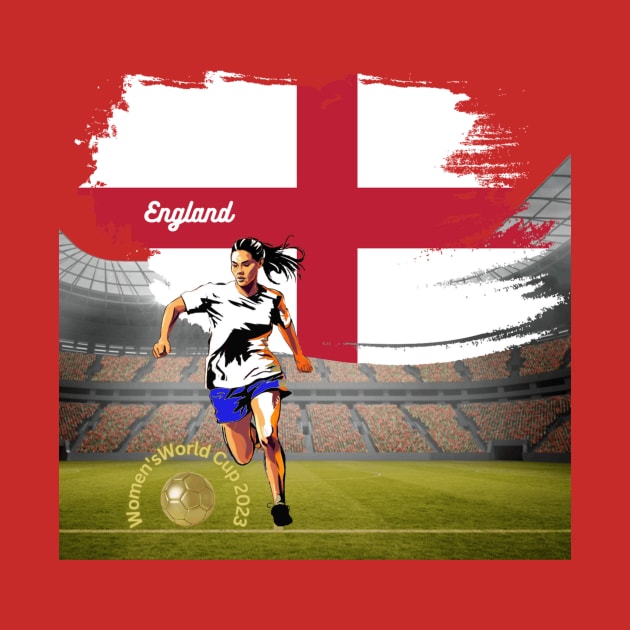 England T-Shirt, Unisex T-Shirt, Women’s World Cup, soccer t-shirts, football t-shirts, women’s football, England national football team by Clinsh Online 