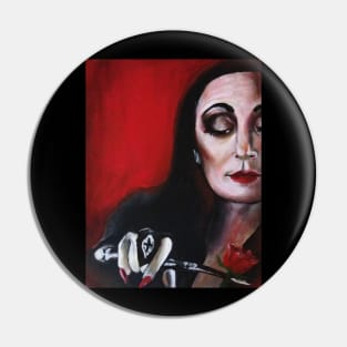 Morticia Addams Pin