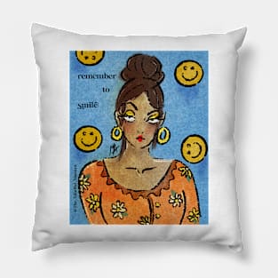 Remember to Smile Pillow