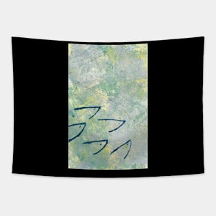 Art Acrylic artwork painting fish sea Tapestry