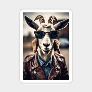 funny goat Magnet