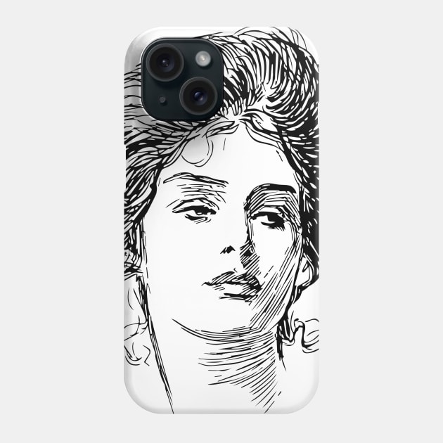 Gibson Girl Portrait Phone Case by banditotees