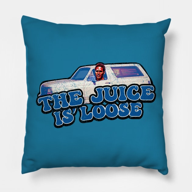 The Juice Is Loose // OJ Simpson Pillow by Trendsdk