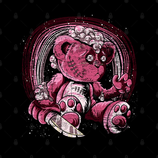 Kowai Pink Killer Teddy Pastel Goth by ShirtsShirtsndmoreShirts