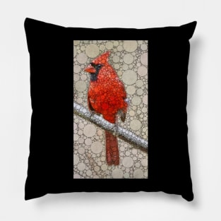 Cardinal Grand Red Bird, MALE CARDINAL Pillow