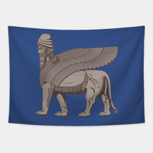 Lamassu Winged lion Assyrian Tapestry