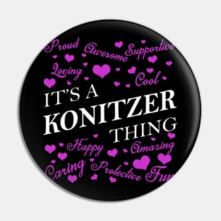 It's a KONITZER Thing Pin