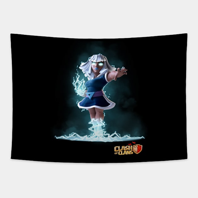 Electro Titan - Clash of Clans Tapestry by RW Designs