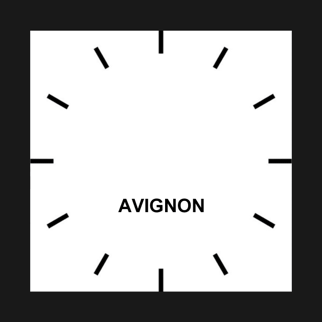 AVIGNON Time Zone Wall clock by ghjura