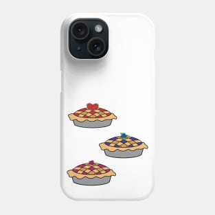 Pie Stickers, Strawberry, Blueberry, Raspberry Phone Case