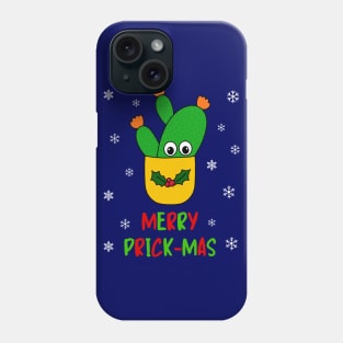 Merry Prick Mas - Opuntia Microdasys Cactus In Christmas Holly Pot Phone Case