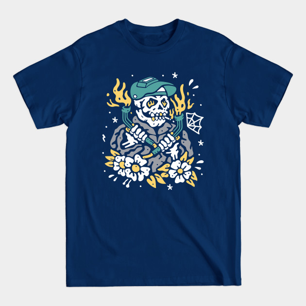 Discover Welder Skeleton - Welder Skeleton - T-Shirt