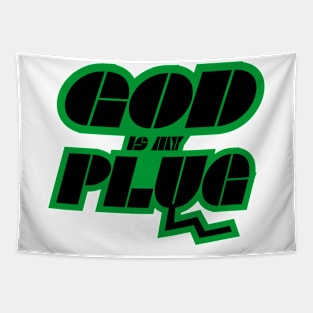 GOD MY PLUG Tapestry