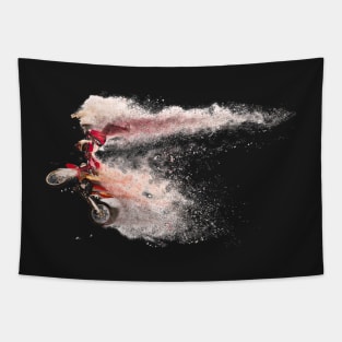 Sandstorm Motocross Biker Tapestry