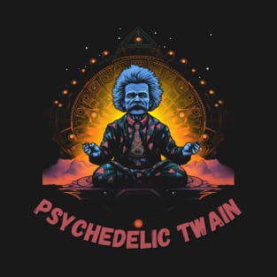 Psychedelic Mark Twain Trippy 70's Retro T-Shirt