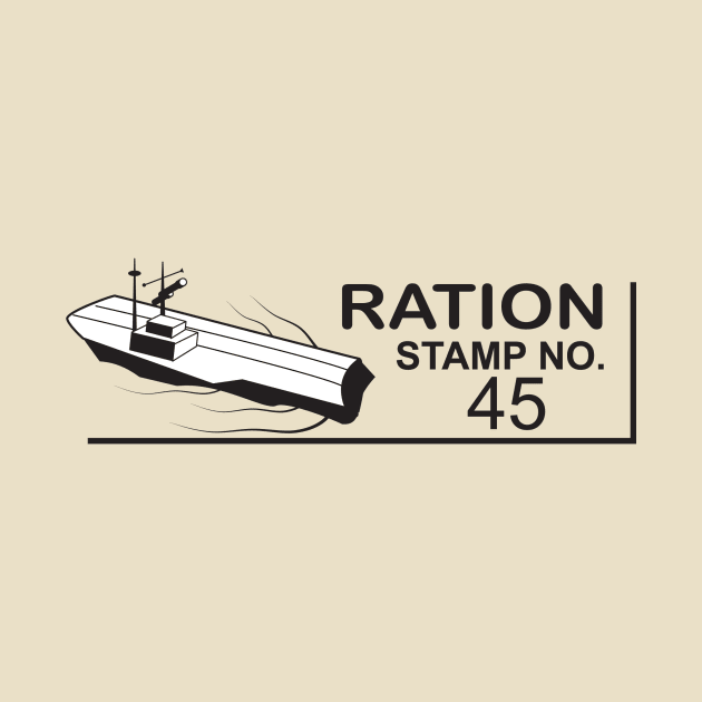 WWII Ration Stamps: Aircraft Carrier by MarcusCreative