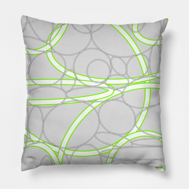 Abstract round design Pillow by Bright by Me