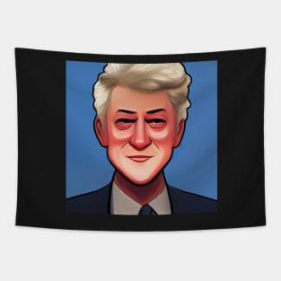 Bill Clinton | Comics Style Tapestry