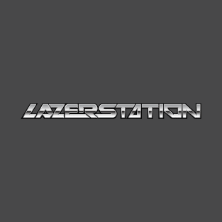 Old Lazer Station Logo in Chrome T-Shirt