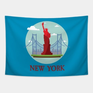 New York City NYC Manhattan I Love NYC Visitor Tourist Travellers Tee Tapestry