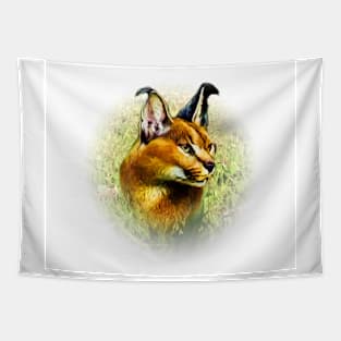 Caracal portrait Tapestry