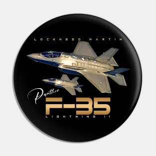 F-35 Lightning II Us Air Force Fighterjet Pin