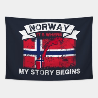 Norway it's where my story begins - For Norway lovers Tapestry