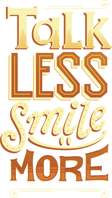 Talk Less Smile More Kids T-Shirt by risarodil