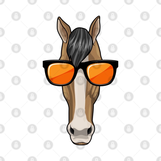 Horse with Sunglasses by Markus Schnabel